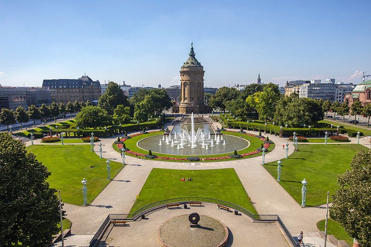 Wasserturm 1 Mannheim | Copyright Stadtmarketing Mannheim GmbH | Fotograf Achim Mende